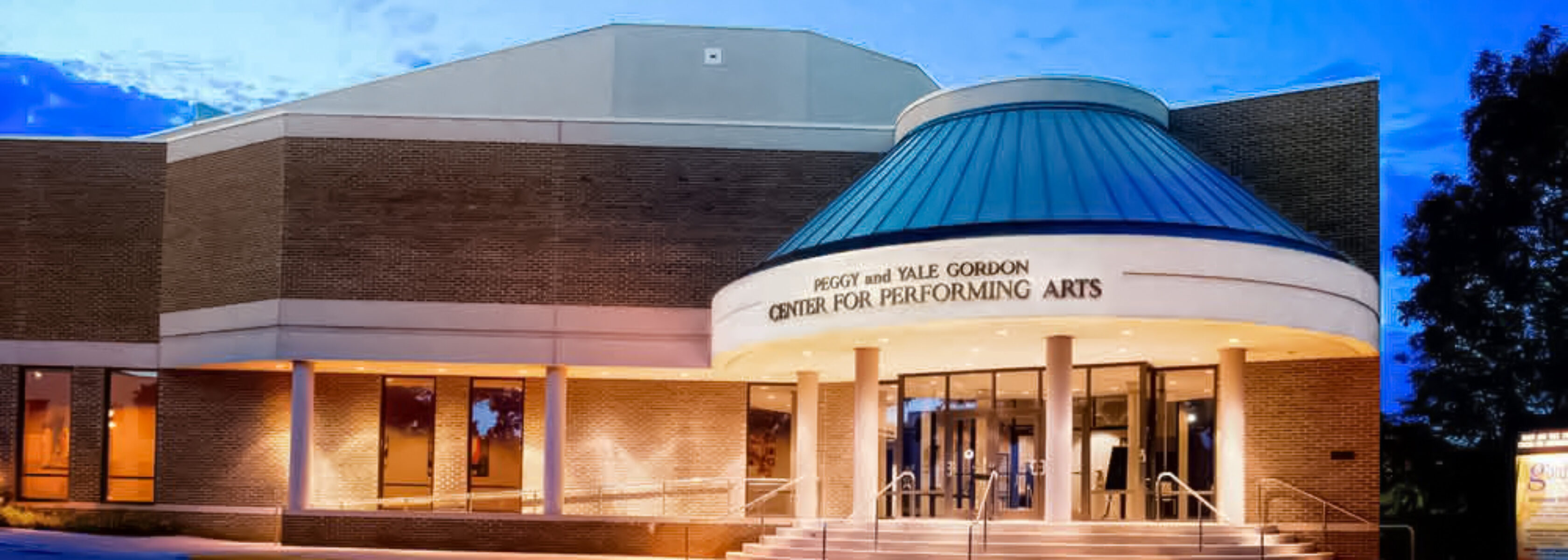 Peggy and Yale Gordon Center for Performing Arts building exterior